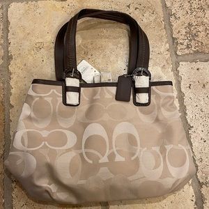 NWT Coach handbag, neutral